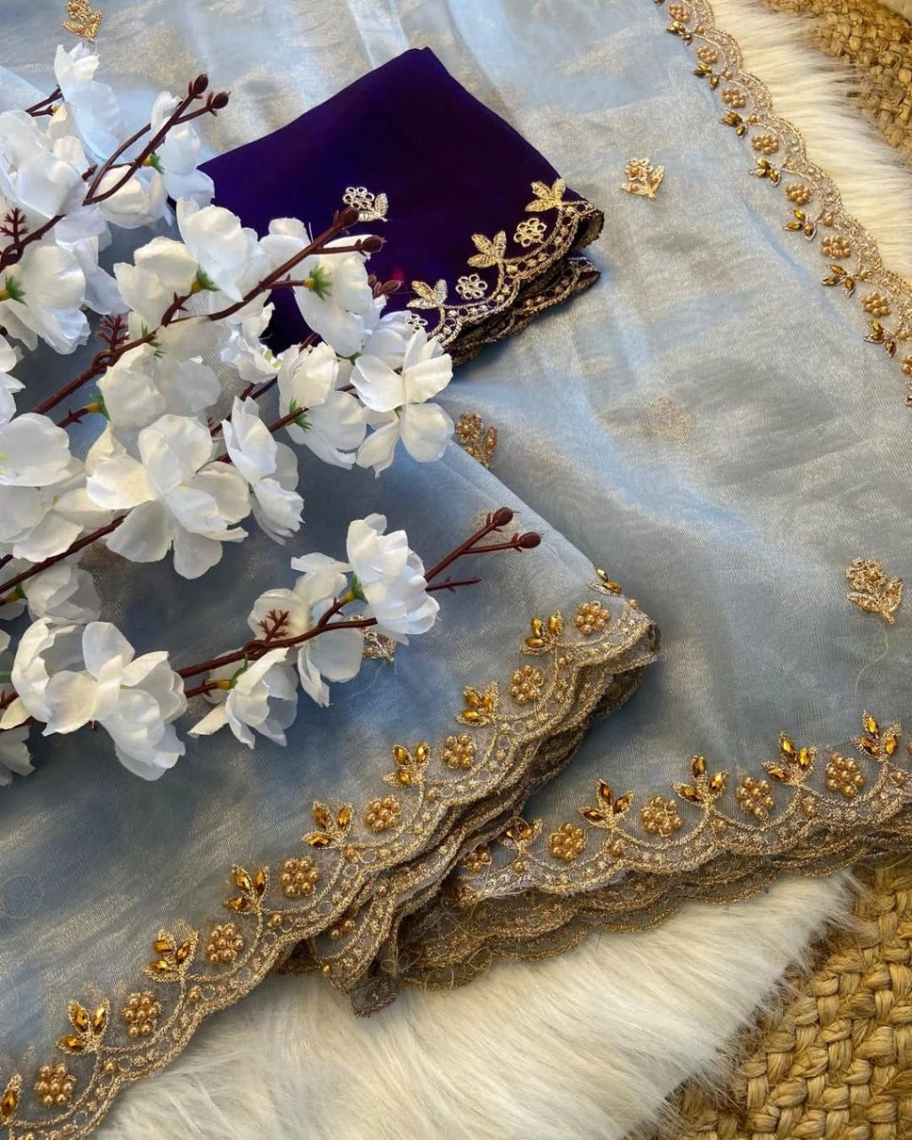 Pure soft twills orenga saree