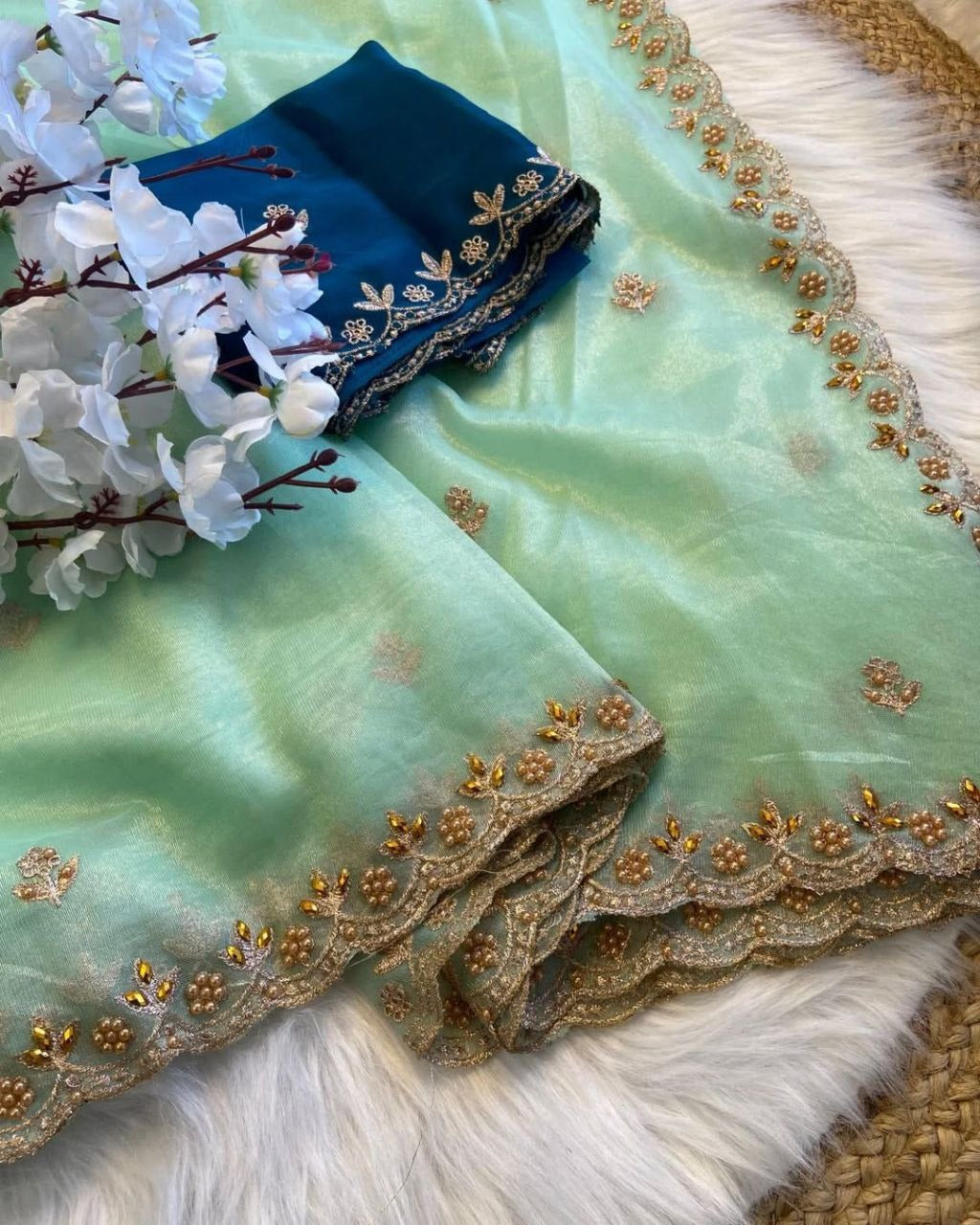 Pure soft twills orenga saree