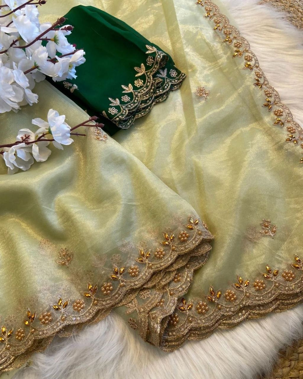 Pure soft twills orenga saree