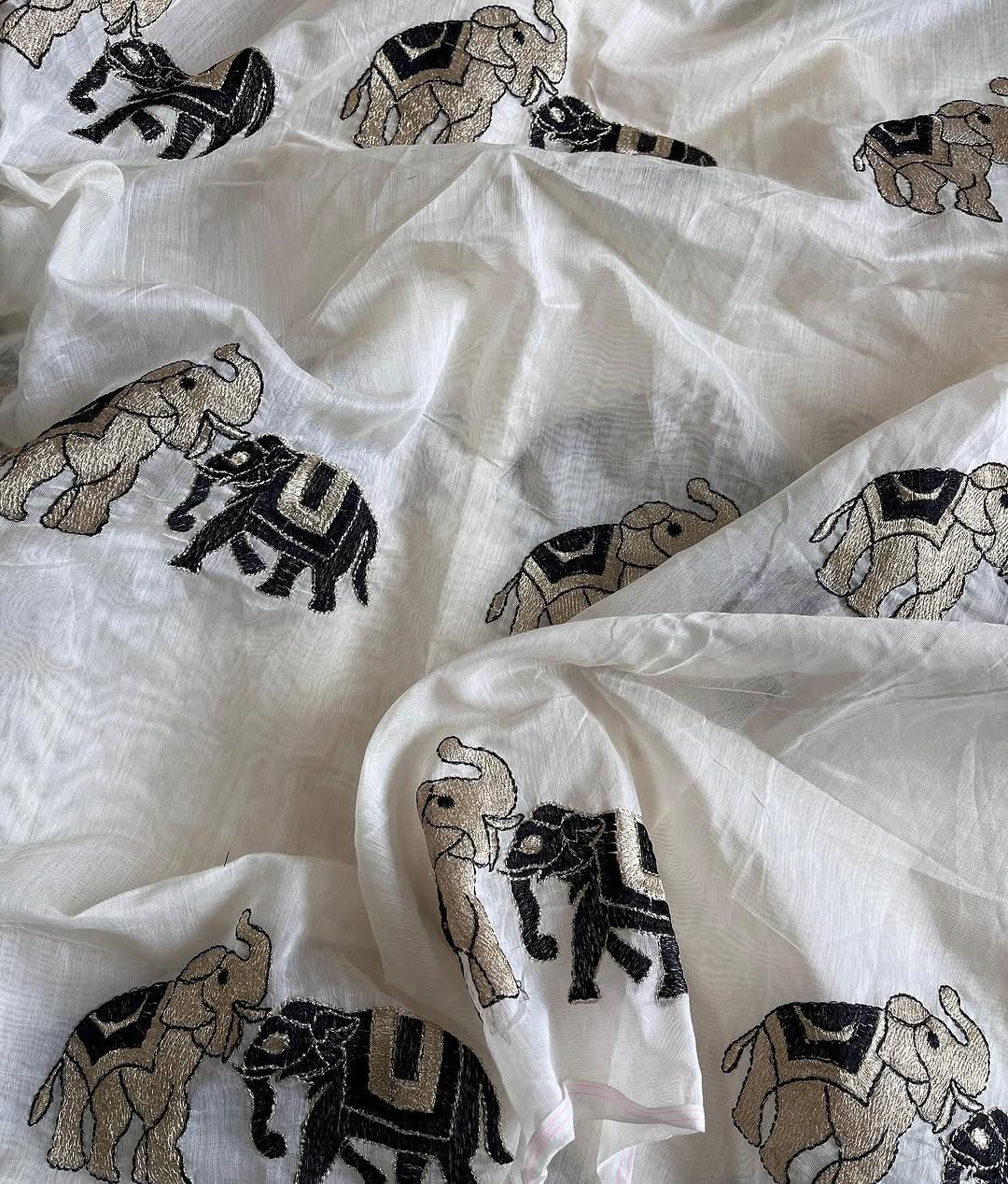 Pure Soft tissue Zari Base Fabric